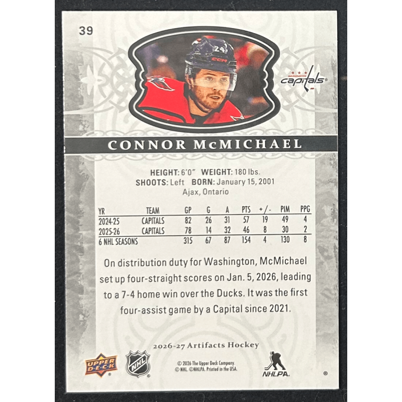 Connor McMichael 2026-27 Upper deck artifacts - 39