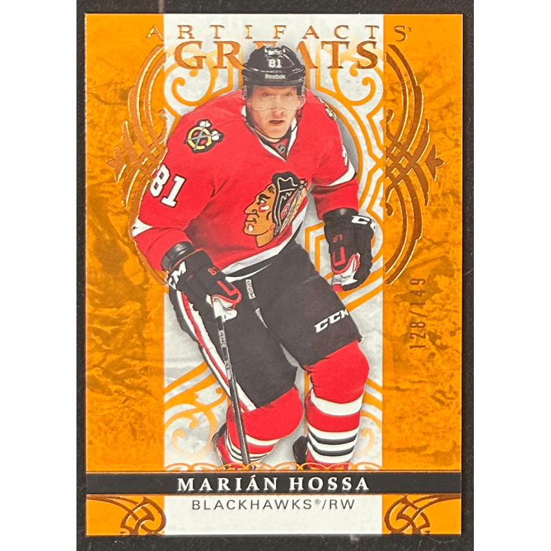 Marian Hossa 2026-27 Upper deck artifacts greats orange 128/149