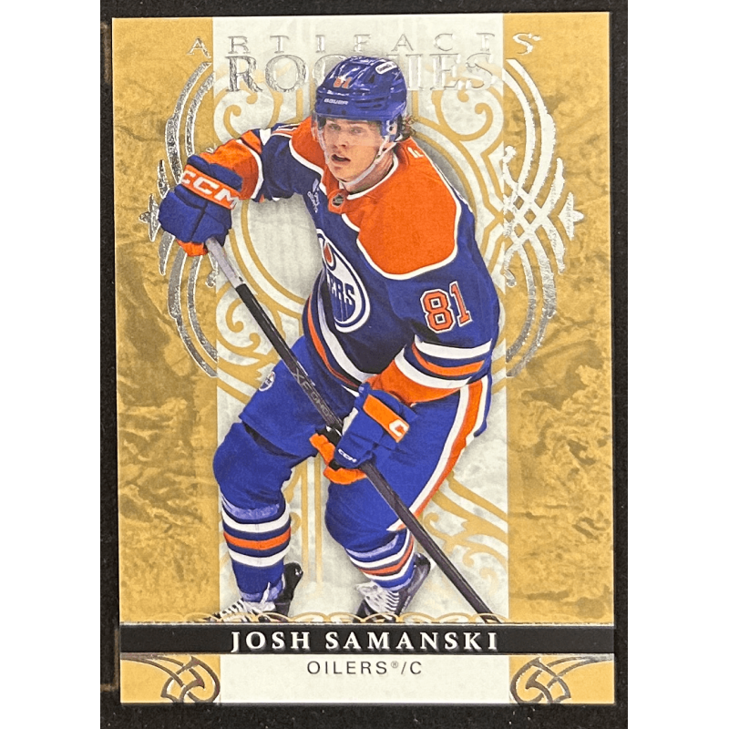 Josh Samanski 2026-27 Upper deck artifacts rookie wood