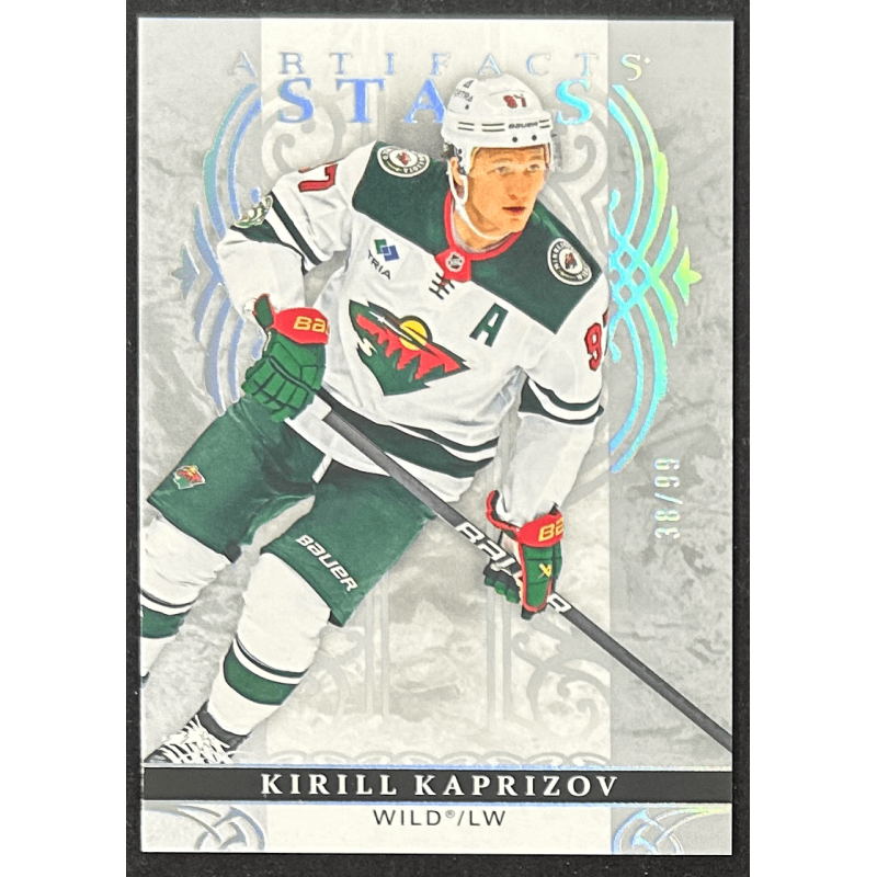 Kirill Kaprizov 2026-27 Upper deck artifacts stars premium sparkle 38/99