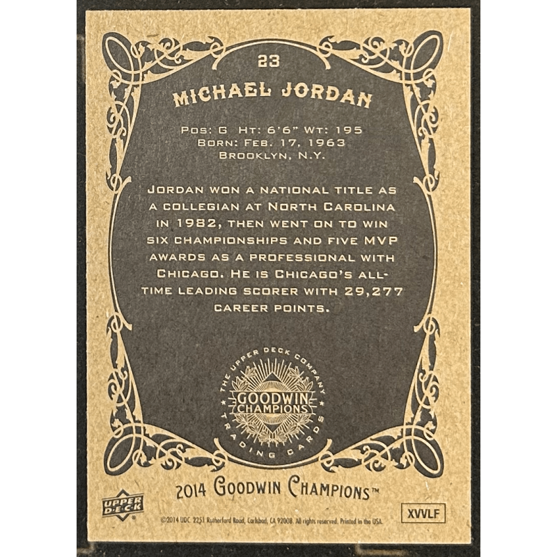 Michael Jordan 2014 Upper Deck Goodwin Champions 23