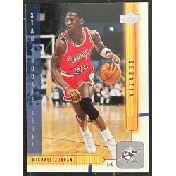 Michael Jordan 2001-02 Upper Deck star rookie retro