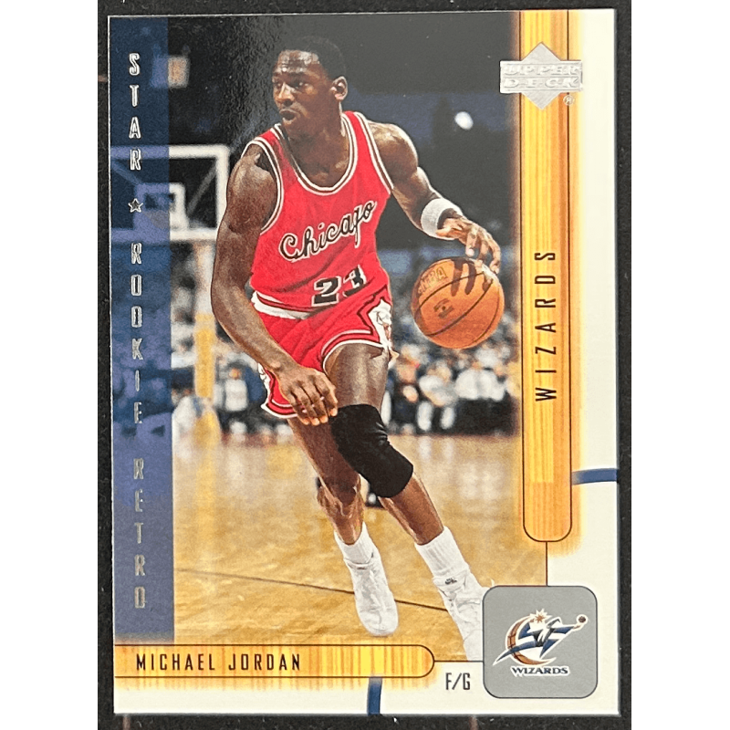 Michael Jordan 2001-02 Upper Deck star rookie retro