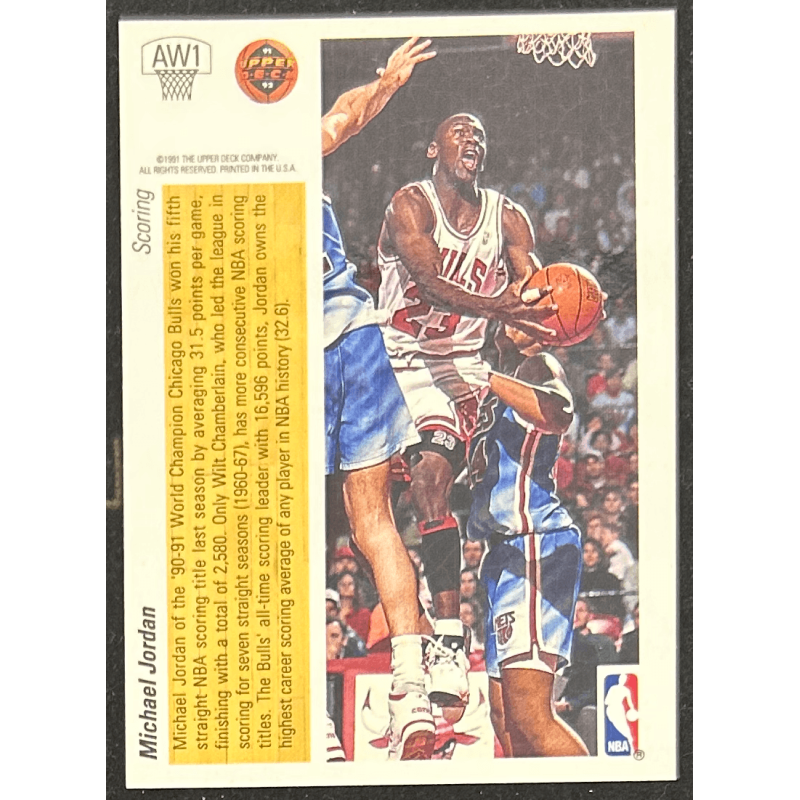 Michael Jordan 1991-92 Upper Deck Award Winner Holograms AW1