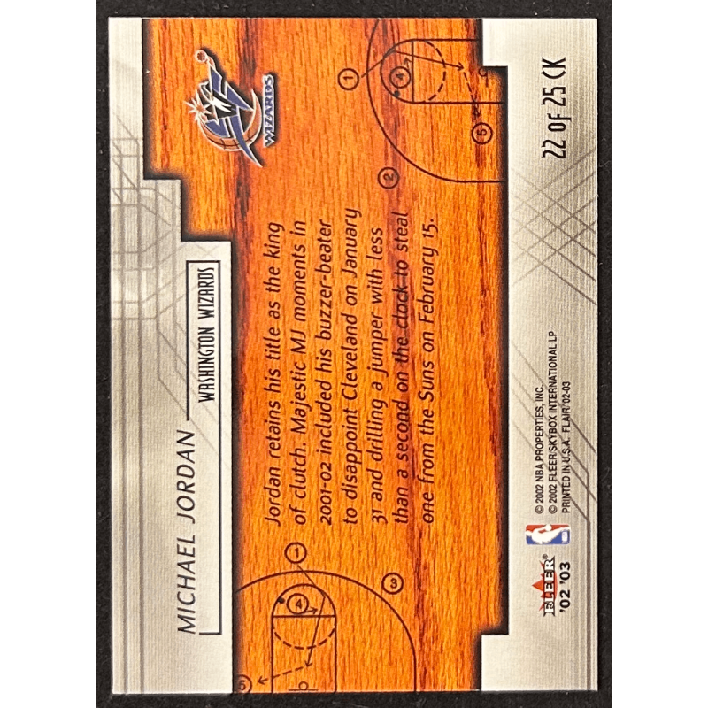 Michael Jordan 2002-03 Flair Court Kings 22