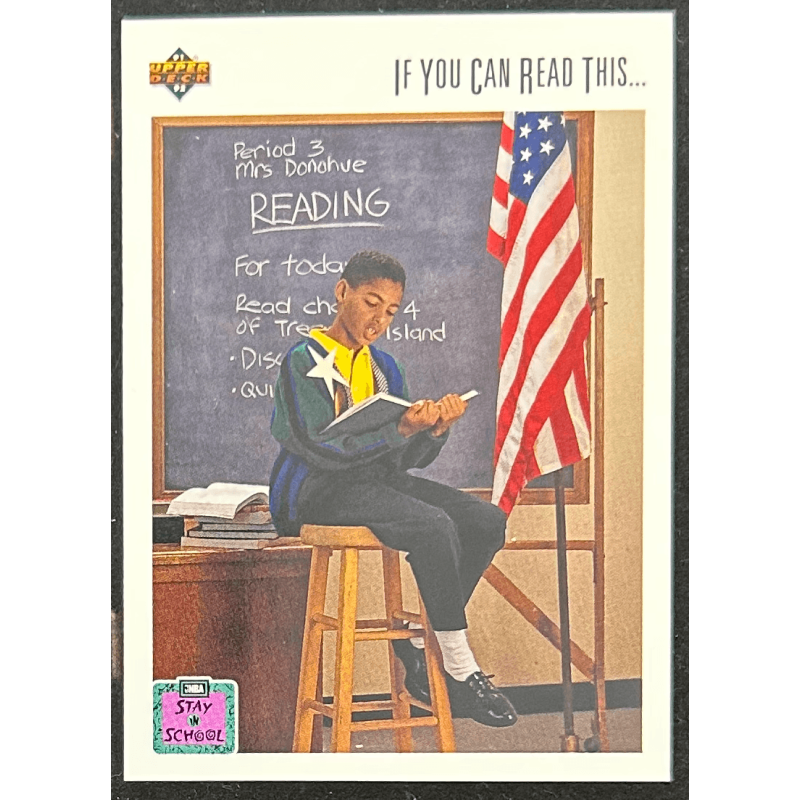 Michael Jordan 1991-92 Upper Deck stay in school