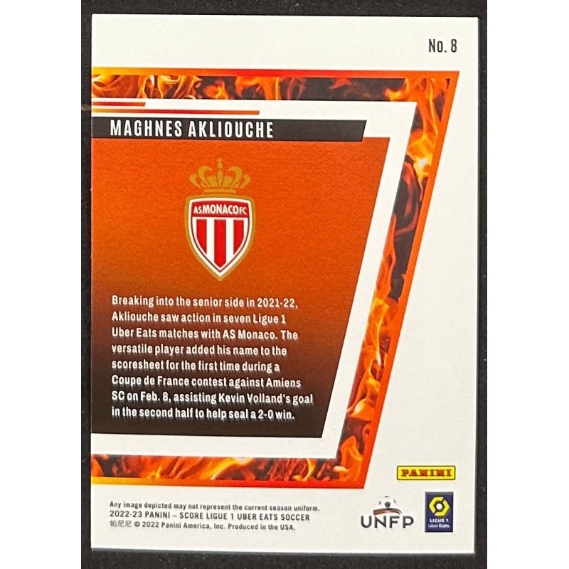 Maghnes Akliouche 2022-23 panini score hot rookies