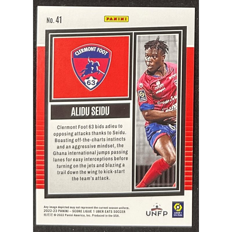 Alidu Seidu 2022-23 panini score red swirl rookie 58/65
