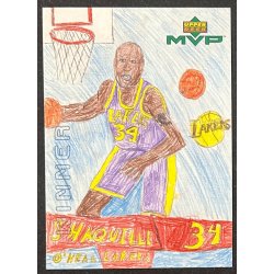 Shaquille O'Neal 1999-00 Upper Deck MVP Draw Your Own Trading Card W14