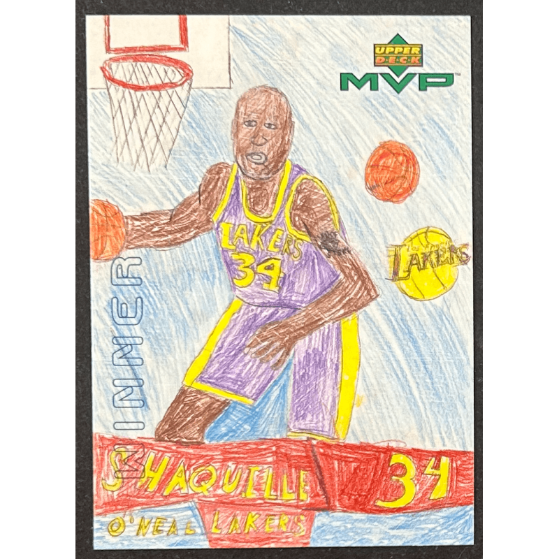 Shaquille O'Neal 1999-00 Upper Deck MVP Draw Your Own Trading Card W14