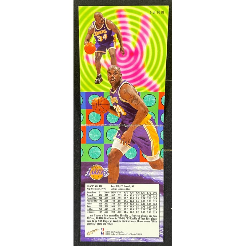 Shaquille O'Neal 1998-99 SkyBox Thunder Bringin' It 6