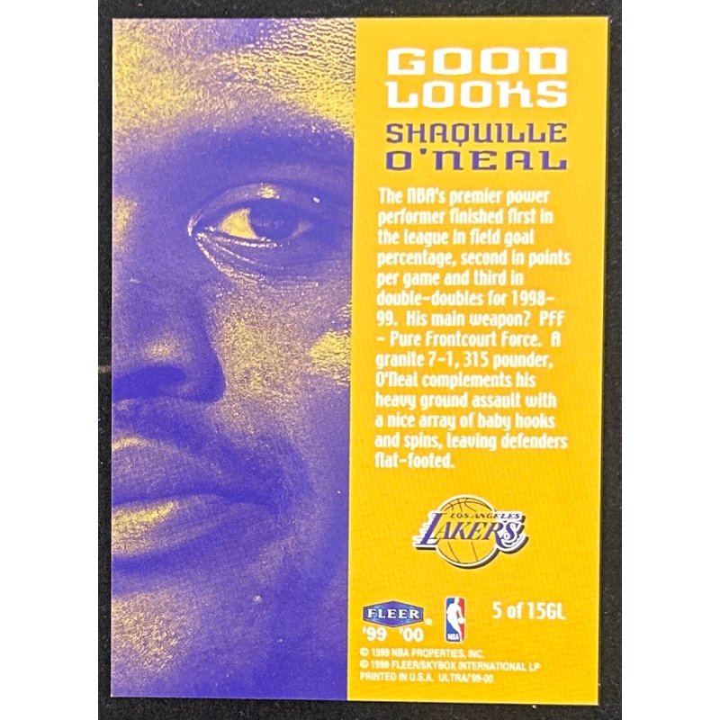 Shaquille O'Neal 1999-00 Fleer Ultra Good Looks 5