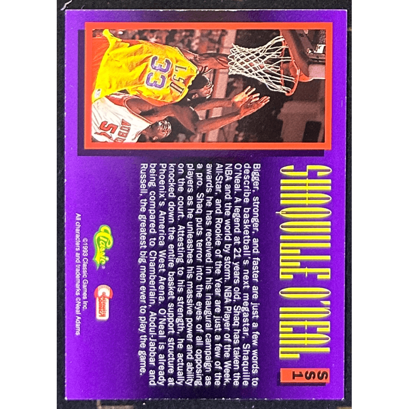Shaquille O'Neal 1993 Classic Superheroes SS1