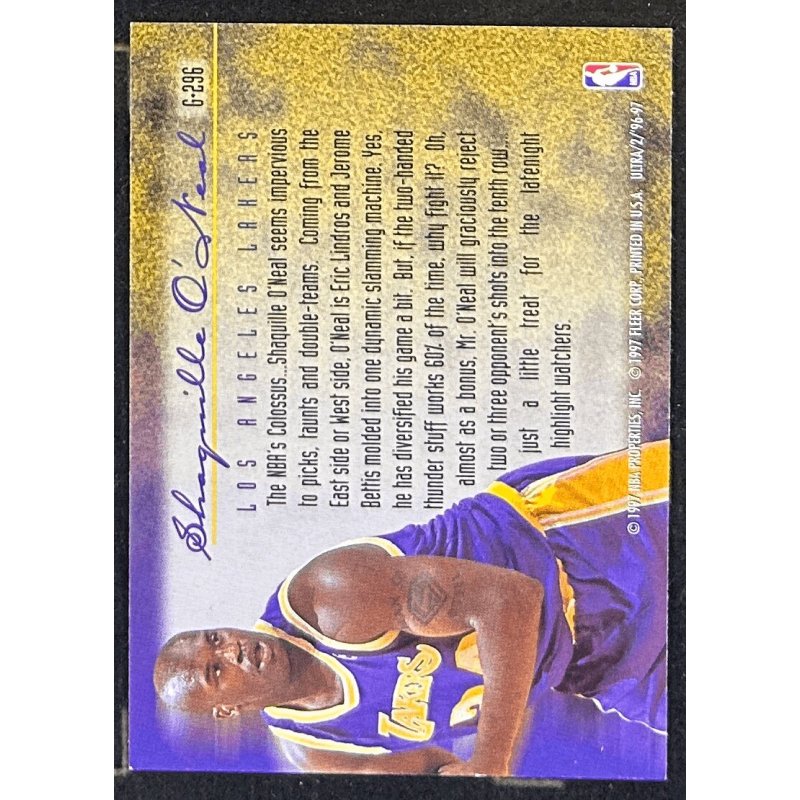 Shaquille O'Neal 1996-97 Fleer Ultra Gold Medallion edition G296