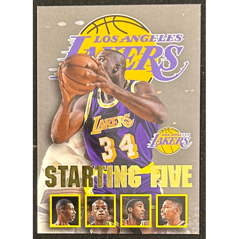 lakers 1996-97 Hoops Starting Five 13