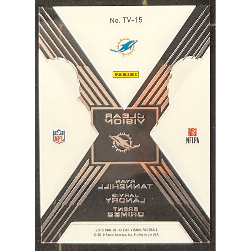 Tannehill / Landry / Grimes 2015 Panini clear vision team vision