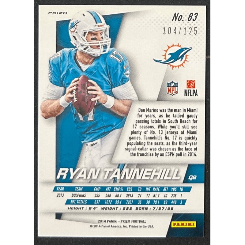 Ryan Tannehill 2014 Panini Prizm red power prizm 104/125