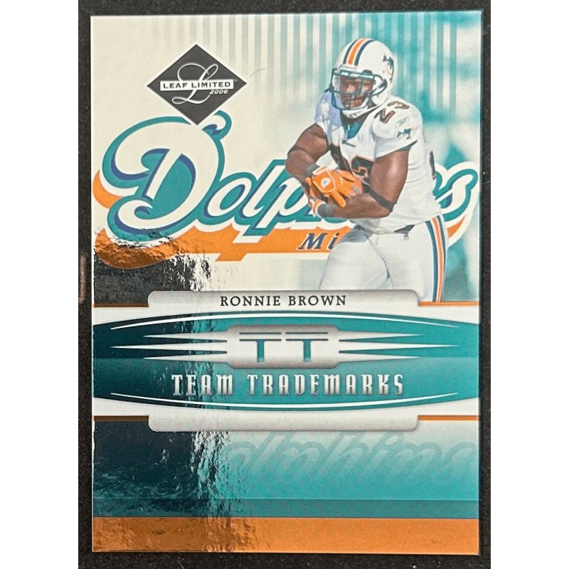 Ronnie Brown 2006 Donruss Playoff team trademarks 077/100