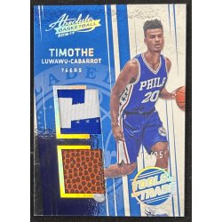 Timothe Luwawu-Cabarrot 2016-17 Absolute Memorabilia Rookie Dual Patch 02/25
