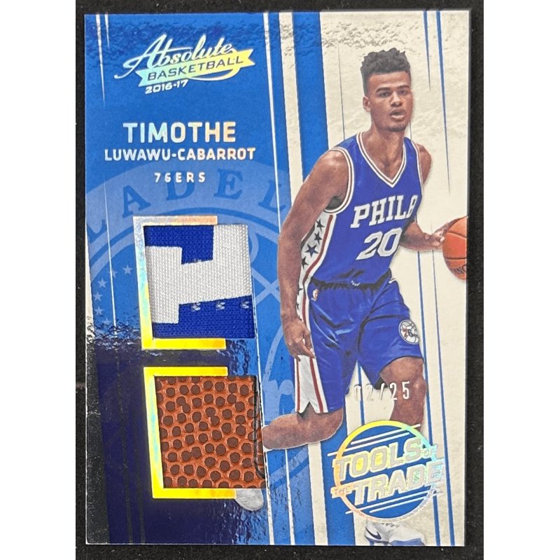 Timothe Luwawu-Cabarrot 2016-17 Absolute Memorabilia Rookie Dual Patch 02/25