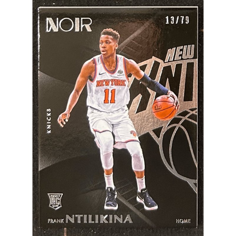 Frank Ntilikina 2017-18 Panini Noir rookie home 13/79