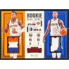 Smith Jr / Ntilikina 2017-18 Contenders Rookie Ticket Dual Swatches Prime 4/25