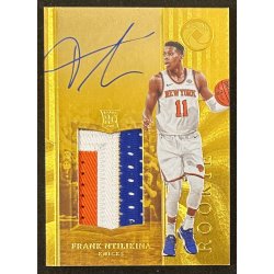 Frank Ntilikina 2017-18 Panini Opulence rookie patch auto 47/79