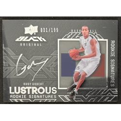 Rudy Gobert 2013-14 UD Black rookie signatures 001/199
