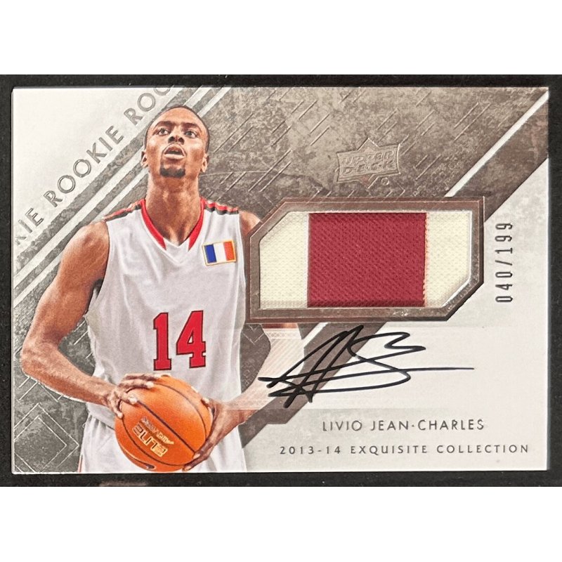 Livio Jean-Charles 2013-14 Exquisite Collection patch auto 40/199