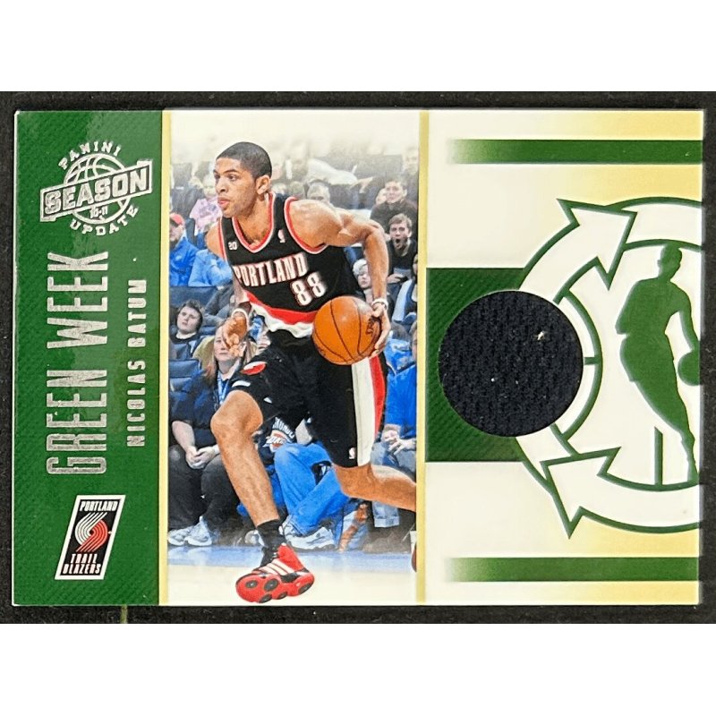 Nicolas Batum 2010-11 Panini Season Update Green Week Jersey 554/799