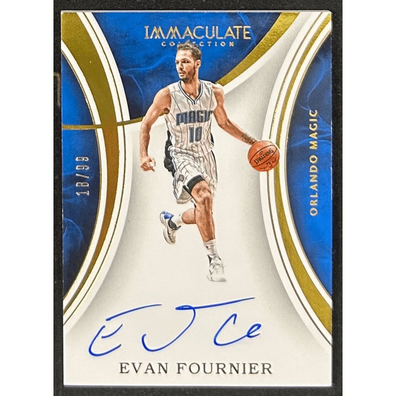 Evan Fournier 2015-16 Immaculate Collection autograph 18/99