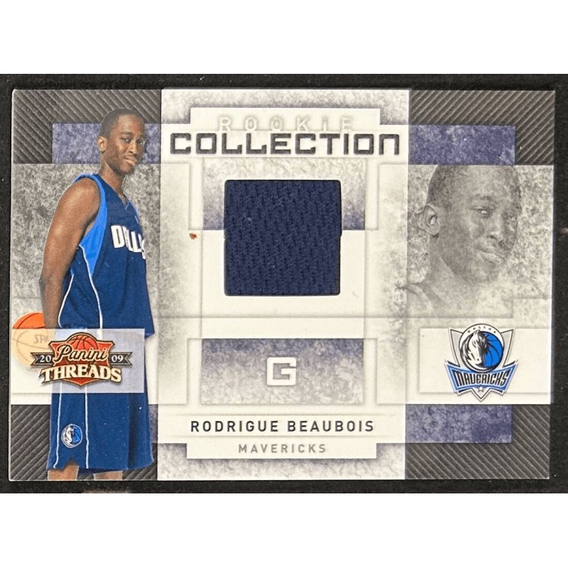 Rodrigue Beaubois 2009-10 Panini Threads Rookie Collection Materials 172/250