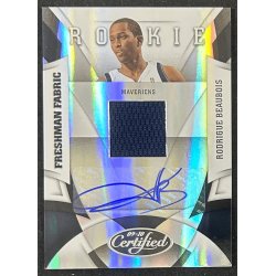 Rodrigue Beaubois 2009-10 Certified rookie jersey auto 181/399