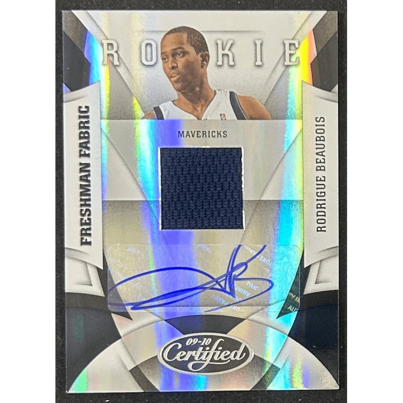 Rodrigue Beaubois 2009-10 Certified rookie jersey auto 181/399