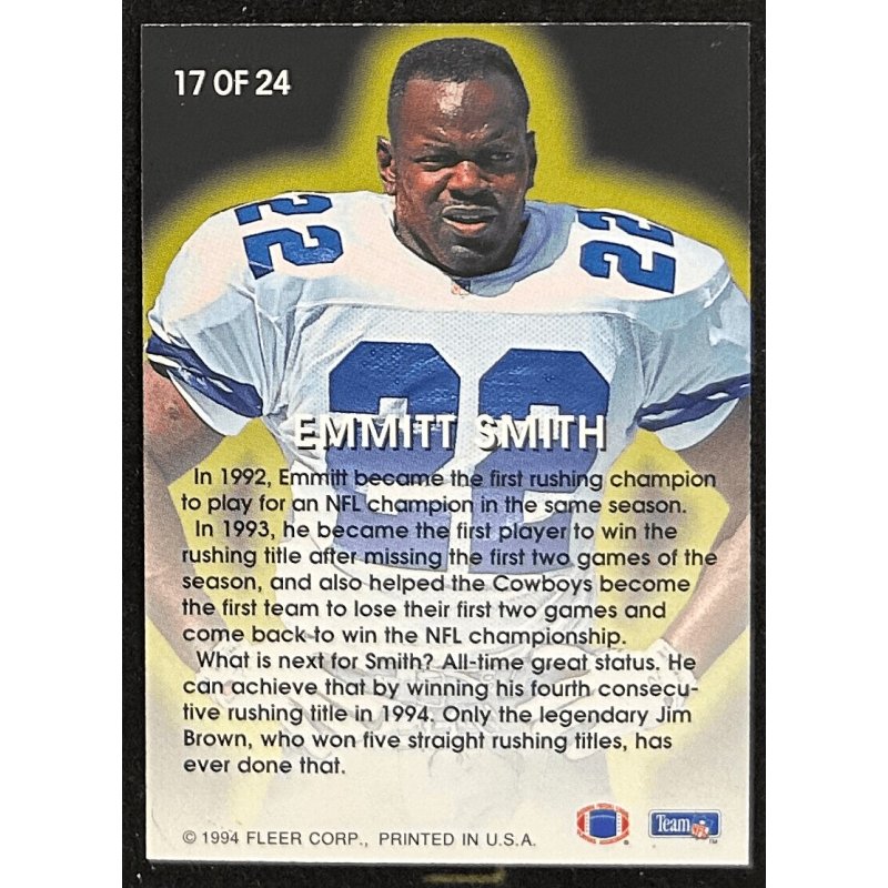Emmitt Smith 1994 Fleer All-Pro 17