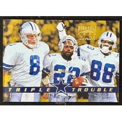 Smith / Aikman / Irvin 1996 Pinnacle Zenith triple double