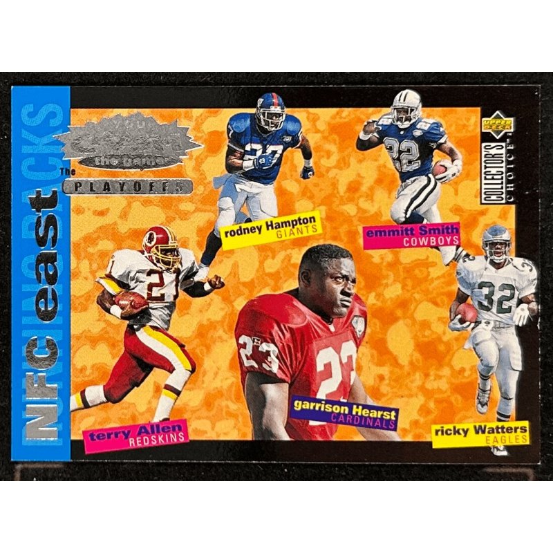 E.Smith 1995 Collector's Choice Update Crash the Playoffs CP10 NFC East RB