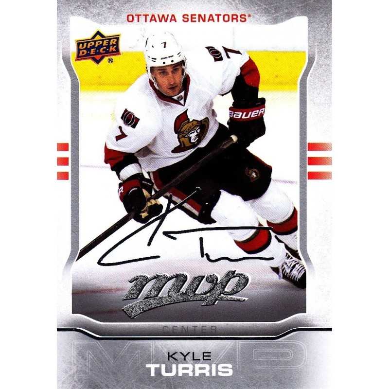 KYLE TURRIS 2014-15 UPPER DECK MVP " SILVER SCRIPT " KYLE TURRIS 2014-15 UPPER DECK MVP " SILVER SCRIPT "