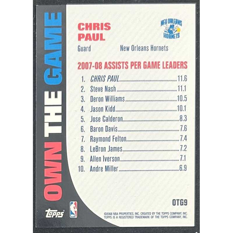 CHRIS PAUL 2008-09 Topps Own the Game OTG9