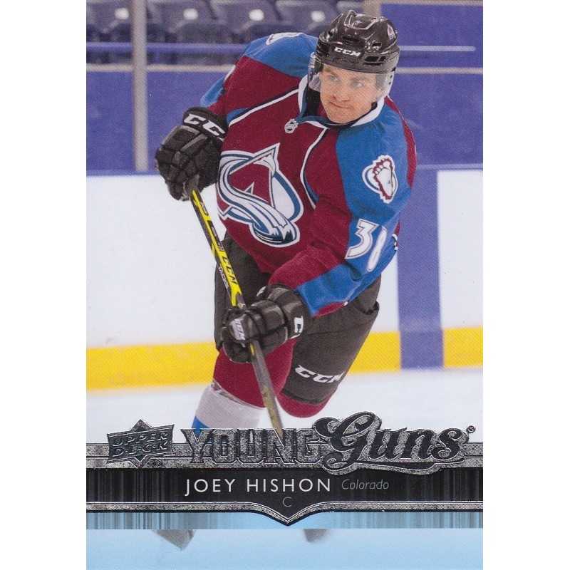 JOEY HISHON 2014-15 UPPER DECK RC " YOUNG GUNS "