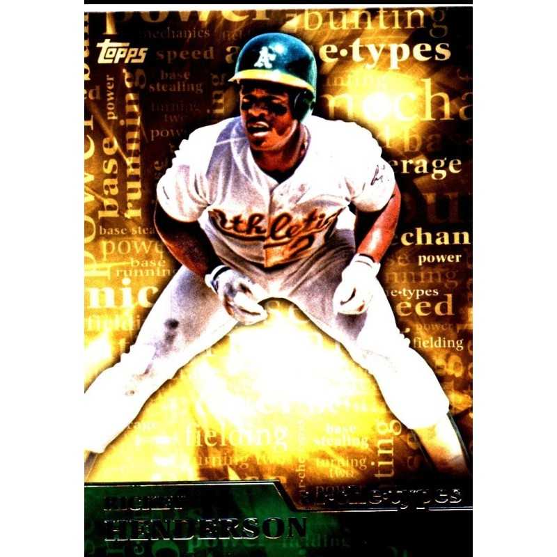 RICKEY HENDERSON 2015 TOPPS " AR.CHE.TYPES "