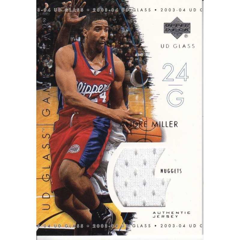 ANDRE MILLER 2003 UD GLASS JERSEY