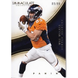 WES WELKER 2014 IMMACULATE /99