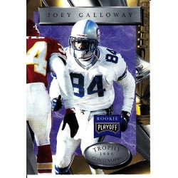 JOEY GALLOWAY 1996 PLAYOFF RC " TROPHY CONTENDERS "