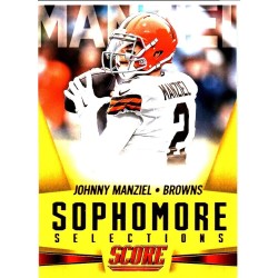 JOHNNY MANZIEL 2015 SCORE " SOPHOMORE SELECTIONS " GOLD