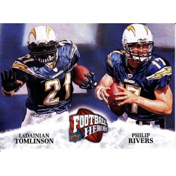 TOMLINSON / RIVERS 2009 UD FOOTBALL HEROES