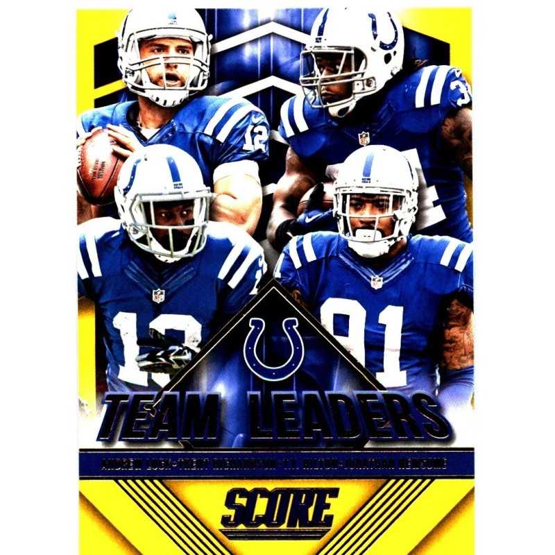 INDIANAPOLIS COLTS 2015 SCORE " TEAM LEADERS " GOLD