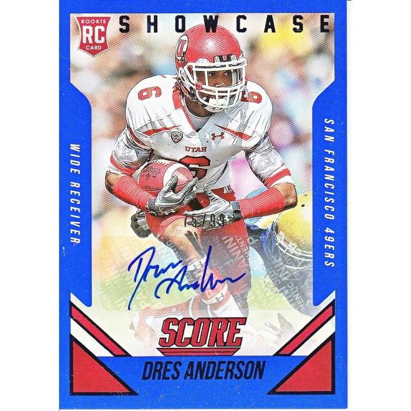 DRES ANDERSON 2015 SCORE " SHOWCASE " RC AUTO /99